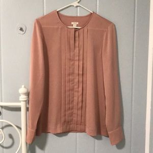 Light pink j.crew factory blouse